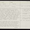 Westray, Curquoy, HY44NW 17, Ordnance Survey index card, page number 1, Recto