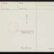 Westray, Fitty Hill, HY44SW 8, Ordnance Survey index card, Recto
