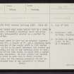 Westray, Vere Point, HY45SE 19, Ordnance Survey index card, page number 1, Recto