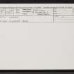South Keigar, HY50NE 12, Ordnance Survey index card, Recto