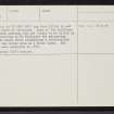 Skaill, HY50NE 19, Ordnance Survey index card, page number 2, Verso