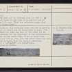 Howe Of Langskaill, HY50NW 8, Ordnance Survey index card, page number 2, Verso