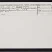Sebay Mill, HY50SW 23, Ordnance Survey index card, Recto
