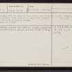 The Brough, Covenanters' Graves, HY51SW 3, Ordnance Survey index card, page number 2, Verso