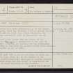 The Brough, HY51SW 4, Ordnance Survey index card, page number 1, Recto