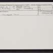Shapinsay, Hacksness, HY51SW 5, Ordnance Survey index card, Recto
