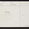 Eday, Linkertaing, HY53NE 7, Ordnance Survey index card, page number 1, Recto