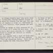 Calf Of Eday, Long, HY53NE 18, Ordnance Survey index card, page number 1, Recto