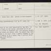 Eday, Carrick Farm, HY53NE 27, Ordnance Survey index card, Recto