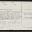 Eday, St Mary's Church, HY53SE 1, Ordnance Survey index card, Recto