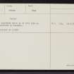 Eday, Sandyhill Smithy, HY53SE 6, Ordnance Survey index card, page number 2, Verso