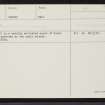 Eday, Fersness, HY53SW 6, Ordnance Survey index card, Recto