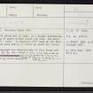 Auskerry, HY61NE 5, Ordnance Survey index card, page number 1, Recto