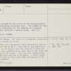 Stronsay, Grice Ness, Cutter's Tuo, HY62NE 2, Ordnance Survey index card, page number 2, Verso