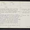 Sanday, Quoyness, HY63NE 1, Ordnance Survey index card, page number 2, Verso