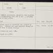 Sanday, Quoyness, HY63NE 1, Ordnance Survey index card, page number 3, Recto