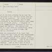 Sanday, Augmund Howe West, HY63NE 5, Ordnance Survey index card, page number 3, Recto