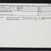 Sanday, Augmund Howe West, HY63NE 5, Ordnance Survey index card, Recto