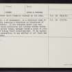 Sanday, Backaskaill, HY63NW 1, Ordnance Survey index card, page number 2, Verso