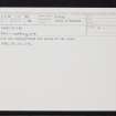 Sanday, Holms Of Ire, HY64NE 10, Ordnance Survey index card, Recto