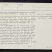 Sanday, Tofts Ness, HY74NE 1, Ordnance Survey index card, page number 3, Recto
