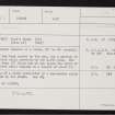 Sanday, Buryan, HY74SE 2, Ordnance Survey index card, page number 1, Recto