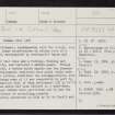 North Ronaldsay, Howmae Brae, HY75SE 5, Ordnance Survey index card, page number 1, Recto