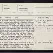 Fair Isle, The Rippack, HZ27SW 5, Ordnance Survey index card, page number 1, Recto