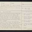 St Kilda, Boreray, 'Tigh Stallar', NA10SE 1, Ordnance Survey index card, page number 1, Recto