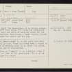 Lewis, Mealista, NA92SE 1, Ordnance Survey index card, Recto