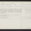 Lewis, Bhaltos, Cnip, NB03NE 8, Ordnance Survey index card, Recto