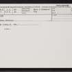 Lewis, Valtos, NB03NE 13, Ordnance Survey index card, Recto