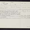 Lewis, Carishader, NB03SE 4, Ordnance Survey index card, Recto