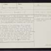 Lewis, Mangursta, Stac Dhomnuill Chaim, NB03SW 1, Ordnance Survey index card, page number 1, Recto