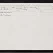 Lewis, Ardoil, NB03SW 6, Ordnance Survey index card, Recto