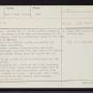 Lewis, Ardoil, NB03SW 6, Ordnance Survey index card, page number 1, Recto