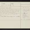 Lewis, Mangersta, NB03SW 11, Ordnance Survey index card, Recto