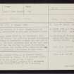 Lewis, Pabay Mor, St Peter's Church, NB13NW 1, Ordnance Survey index card, page number 1, Recto