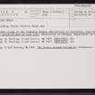 Lewis, Beinn Bheag, NB23NW 3, Ordnance Survey index card, Recto