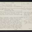 Lewis, Callanish, NB23SW 1, Ordnance Survey index card, page number 1, Recto