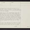 Lewis, Callanish, NB23SW 1, Ordnance Survey index card, page number 2, Verso