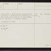 Lewis, Callanish, 'Tursachan', NB23SW 3, Ordnance Survey index card, page number 2, Verso