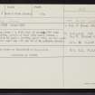 Lewis, Stonefield, NB23SW 5, Ordnance Survey index card, Recto