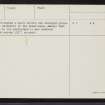 Lewis, Teampull Eoin, NB24NE 3, Ordnance Survey index card, page number 2, Recto
