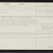 Lewis, Rudh' An Dunain, NB24NW 1, Ordnance Survey index card, Recto