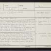 Lewis, Dun Bharclin, NB32SE 2, Ordnance Survey index card, page number 1, Recto