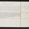 Lewis, Clach Stei Lin, NB35SE 3, Ordnance Survey index card, page number 2, Verso