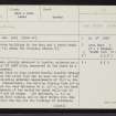 Lewis, Siadar, Loch An Duin, NB35SE 4, Ordnance Survey index card, page number 1, Recto