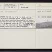 Lewis, Upper Coll, NB43NE 4, Ordnance Survey index card, Recto