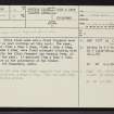 Lewis, Newmarket, NB43NW 2, Ordnance Survey index card, page number 1, Recto